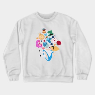 Alice in Wonderland: Down the Rabbit Hole Crewneck Sweatshirt